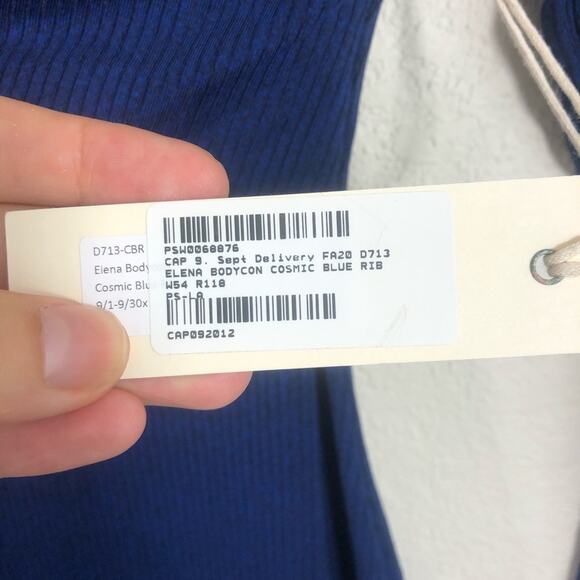NWT Capulet Elena blue bodycon mini dress Small SAMPLE - Picture 6 of 7